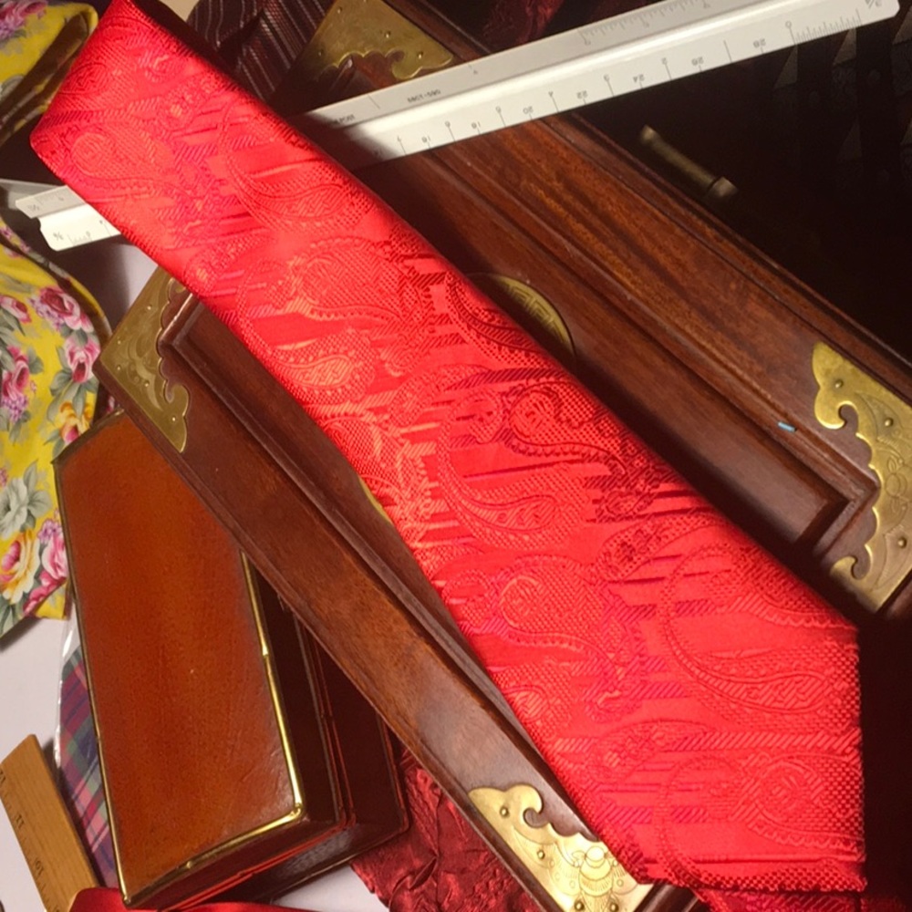 Red tie